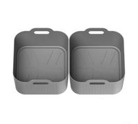 Cuscinetto in silicone di alta qualità per friggitrice ad aria AF500, separazione efficiente dell'olio per dimensioni da 5 L e 10 L (2 grigi)