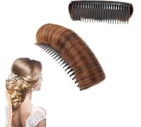 Cuscinetto invisibile per capelli soffici e invisibili, clip per capelli finti invisibili, clip per capelli naturali per volume, accessorio per styling (marrone chiaro)