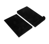 Cuscinetto Isolante Acustico Nero 2 Pezzi, in Spugna | Riduzione Eco e Chiarezza Vocale, per Studi di Registrazione e Home Theatre, Set Doppio