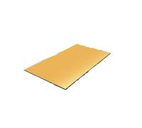 Cuscinetto Isolante Termico 9 pezzi 50 cm x 30 3 mm 6 Tappetino fonoassorbente in schiuma di alluminio per cofano motore barca(6mm Gold Tone)