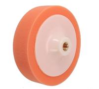 Cuscinetto lucidante in schiuma da 15,2 cm per piastra di supporto M14, disco in spugna arancione per lucidatura auto, applicazione di cera riutilizzabile e strumento di correzione della vernice
