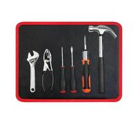 Cuscinetto magnetico per attrezzi - Piastra in metallo resistente, impugnatura magnetica ad alta resistenza, copertura antigraffio pieghevole, design facile da montare con base sicura, per attrezzi