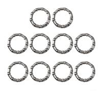 Cuscinetto movimento centrale bicicletta 29mm x 22mm acciaio | Diametro esterno 20 mm, sfere in acciaio da 4,763 mm, mozzo anteriore, finitura argento, confezione da 10 pezzi (6)