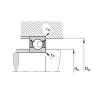 Cuscinetto a sfere con scanalatura profonda FAG 6208-2Z
