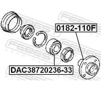 FEBEST DAC38720236-33 Cuscinetto ruota