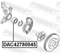 FEBEST DAC42780045 Cuscinetto ruota