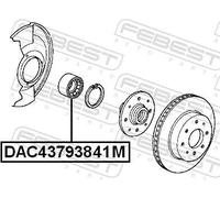 FEBEST DAC43793841M Cuscinetto ruota