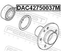 Cuscinetto mozzo ruota Assale post. bilaterale DAC42750037M FEBEST per BMW 1 3