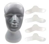 Cuscinetto nasale da 5 pezzi per maschera CPAP Gel di silicone Naselli morbidi sicuri Riduci i segni rossi Naselli per la protezione del viso