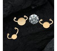 Cuscinetto per anelli rettangolari da 30 pezzi, base regolabile per anelli per