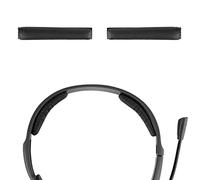 Cuscinetto per archetto in pelle proteica Geekria compatibile con Jabra, Plantronics, Sennheiser, VXi BlueParrott, ricambio/parte di riparazione (Nero)