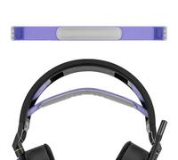 Cuscinetto per archetto in tessuto flessibile Geekria compatibile con Corsair HS80 RGB, HS80 MAX, fascia di ricambio, parte di riparazione (Viola)