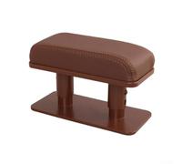 Cuscinetto per bracciolo per auto per una migliore postura di guida, in pelle PU sagomata con struttura di supporto in ABS rinforzato, base antiscivolo per una vestibilità sicura (marrone)