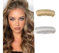 Cuscinetto per capelli invisibili e soffici, clip per capelli sintetici invisibili, pettine sulla fronte, fermaglio per capelli naturali, per fai da te, trucco da sposa, styling per feste