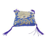 Cuscinetto per Ciotola Sonora Buddha in Stoffa, Stile Nepal | Blu, Colore Casuale, Pratico Supporto per Fissaggio e Protezione, Accessorio Buddhismo per Uso Rituale