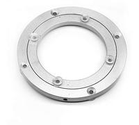 Cuscinetto per giradischi in lega di alluminio, resistente, girevole Lazy Susan, con cuscinetto rotante, per tavolo da pranzo rotondo, piastra girevole liscia (140 mm - 5,5 pollici)