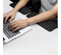 Cuscinetto per Gomito da Scrivania, Poggiagomiti da scrivania a forma di L, Schiuma Memory, per Supporto Gomito con Base Antiscivolo, cuscinetti ergonomici per polsi per tavolo o scrivania