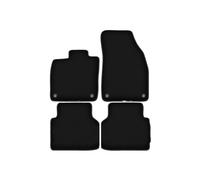 Cuscinetto per i piedi Per Skoda Per Enyaq IV SUV Set 4 Pz Nero Antiscivolo Clip Velour Tappetini Auto