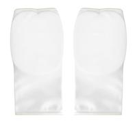 Cuscinetto per le mani per arti marziali, 20,1 x 10 cm, colore bianco, per karate e MMA, elastico lavorato a maglia, traspirante, imbottitura confortevole per allenamento di arti marziali e