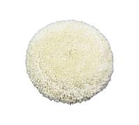 Cuscinetto per lucidatura in lana, 150 mm, accessorio per la pulizia della ruota di lucidatura con gancio e anello per auto, mobili e vetro (B)