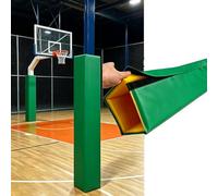 Cuscinetto per palo da basket, 1,5 m, resistente, anti-collisione, copertura per colonna resistente alle intemperie per supporto interno/esterno, forma quadrata, durevole e affidabile