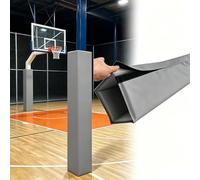 Cuscinetto per palo da basket, 1,5 m, resistente, anti-collisione, copertura per colonna resistente alle intemperie per supporto interno/esterno, forma quadrata, durevole e affidabile