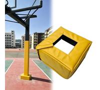 Cuscinetto per palo da basket, resistente, avvolgente, adatto a pali quadrati e rotondi da 5,1 a 20,3 cm, base spessa per paletti, lampioni, parchi giochi