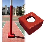 Cuscinetto per palo da basket, resistente, avvolgente, adatto a pali quadrati e rotondi da 5,1 a 20,3 cm, base spessa per paletti, lampioni, parchi giochi