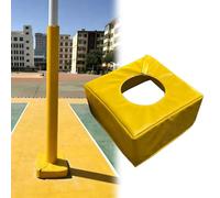 Cuscinetto per palo da basket, resistente, avvolgente, adatto a pali quadrati e rotondi da 5,1 a 20,3 cm, base spessa per paletti, lampioni, parchi giochi