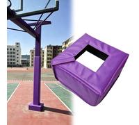 Cuscinetto per palo da basket, resistente, avvolgente, adatto a pali quadrati e rotondi da 5,1 a 20,3 cm, base spessa per paletti, lampioni, parchi giochi