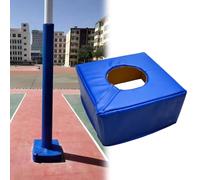 Cuscinetto per palo da basket, resistente, avvolgente, adatto a pali quadrati e rotondi da 5,1 a 20,3 cm, base spessa per paletti, lampioni, parchi giochi