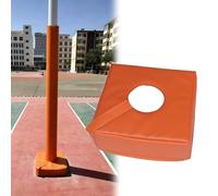 Cuscinetto per palo da basket, resistente, avvolgente, adatto a pali quadrati e rotondi da 5,1 a 20,3 cm, base spessa per paletti, lampioni, parchi giochi