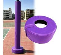 Cuscinetto per palo da basket, resistente, avvolgente, adatto a pali quadrati e rotondi da 5,1 a 20,3 cm, base spessa per paletti, lampioni, parchi giochi