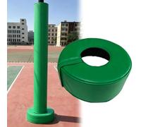 Cuscinetto per palo da basket, resistente, avvolgente, adatto a pali quadrati e rotondi da 5,1 a 20,3 cm, base spessa per paletti, lampioni, parchi giochi