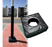 Cuscinetto per palo da basket, resistente, avvolgente, adatto a pali quadrati e rotondi da 5,1 a 20,3 cm, base spessa per paletti, lampioni, parchi giochi