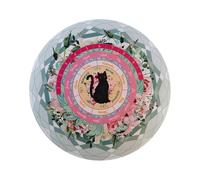 Cuscinetto per pendolo da rabdomanzia - Tappetino rotondo in da 8,5 pollici, design a gatto nero antiscivolo | Tappetini per pendoli per divinazione metafisica per guide spirituali, messaggi, le