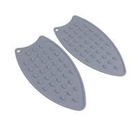 Cuscinetto per Poggiaferro in Silicone, Tappetino per Ferro in Silicone Resistente al Calore, Resistente al Calore, Portatile, Ad Alta Durezza, Pratico per Ferri da Stiro (Grigio)