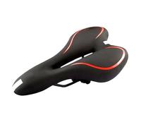 Cuscinetto per sella da bicicletta, largo e confortevole, con design cavo, per bici da strada, antiscivolo, con striscia riflettente per percorsi lunghi