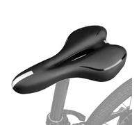 Cuscinetto per sella da bicicletta, largo e confortevole, con design cavo, per bici da strada, antiscivolo, con striscia riflettente per percorsi lunghi