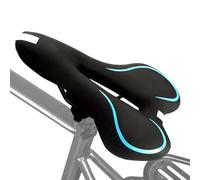 Cuscinetto per sella della bicicletta | Sella larga in silicone, impermeabile, ventilata con striscia riflettente, per adulti e bambini