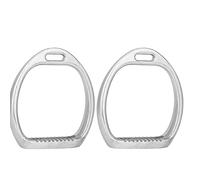 Cuscinetto per Staffe Leggero in Alluminio per Bambini per Sella da Equitazione Equestre, Staffe Antiscivolo Sicure per Giovane Cavaliere