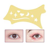 Cuscinetto per stencil per eyeliner con punta alata in silicone, ombretto e eyeliner | Stencil per eyeliner flessibili - Panni per la pulizia riutilizzabili degli eyeliner dal design smussato di preci