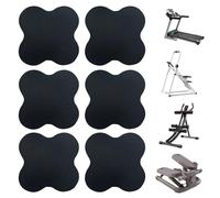 Cuscinetto per tapis roulant, 6 pezzi, antiscivolo, robusto, riduzione del rumore, per casa, palestra, ufficio, appartamento, fitness, sport, attrezzatura da allenamento