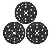 Cuscinetto protettivo Ø 150 mm, 70 fori, 3 pezzi, con chiusura in velcro, compatibile con MIRKA 8295612111, imbottitura protettiva per levigatrice orbitale, tappetino protettivo per piatto abrasivo