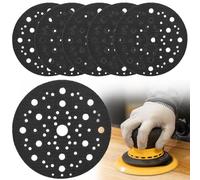 Cuscinetto protettivo Ø 150 mm, 70 fori, 6 pezzi, con chiusura in , compatibile con MIRKA 8295612111, imbottitura protettiva per levigatrice orbitale, tappetino protettivo per piatto abrasivo