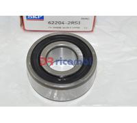 CUSCINETTO RIGIDO A UNA CORONA DI SFERE SIGILLATO SKF 62204 2RS1 - D. 20x47x18