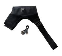 Cuscinetto riscaldante, 3 impostazioni di calore regolabili, USB, massaggiatore elettrico per spalle, unisex, portatile, compatto, ideale per schiena e spalle, 47 x 33,58 cm