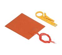 Cuscinetto riscaldante in gomma siliconica, riscaldatore rapido 12 V 20 W 250 ℃ ad alta resistenza dielettrica con spellafili per isolamento industriale e strumentale