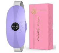 Cuscinetto Riscaldante Mestruale, Fascia Riscaldante Dolori con 3 Livelli di Calore e 3 Modalità di Massaggio, Fascia Riscaldante Dolori per Alleviare il Dolore Mestruale (Dark Purple)