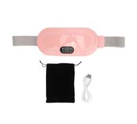 Cuscinetto Riscaldante Portatile per Crampi per Donne con Riscaldamento Rapido Regolabile, Massaggiatore Addominale Mestruale Elettrico per Dolori alla Schiena e alla Vita (Pink)
